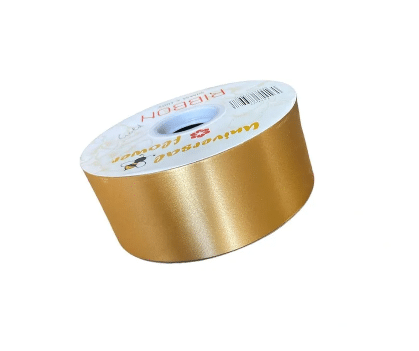 Gold Decorative Polly Ribbon 2 Inch Wide 100 Yard