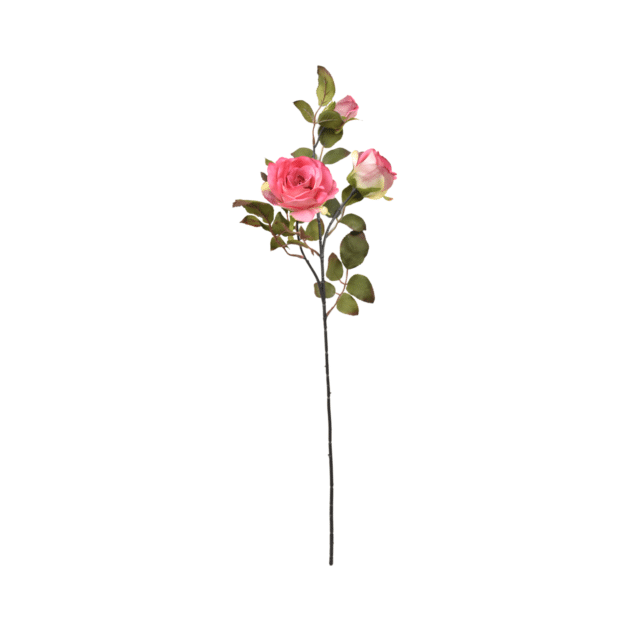 3-head rose spray – 70 cm pink