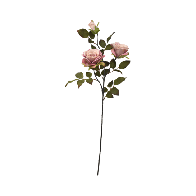 3-head rose spray – 70 cm pink