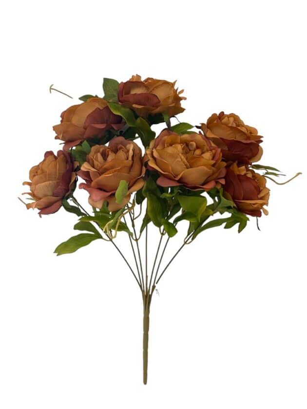 7-head peony bunch – 50 cm brown