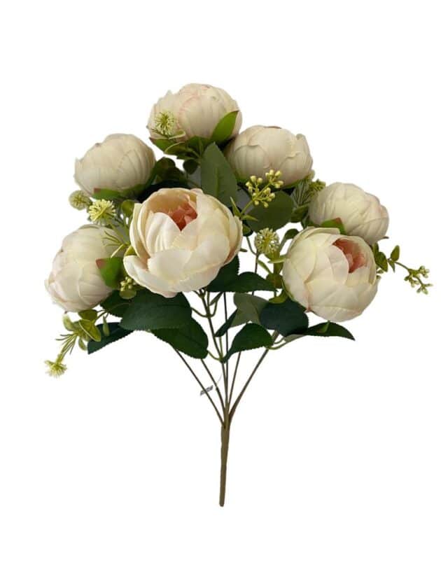 Peony bunch – 45 cm cream