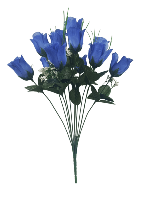 12-head rose bud – 47 cm navy