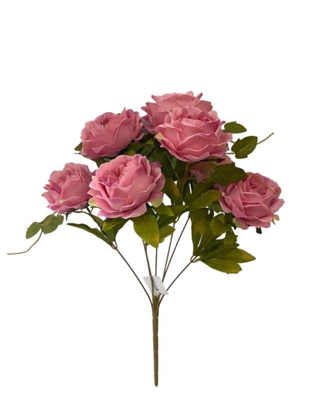 7-head peony bunch – 50 cm pink