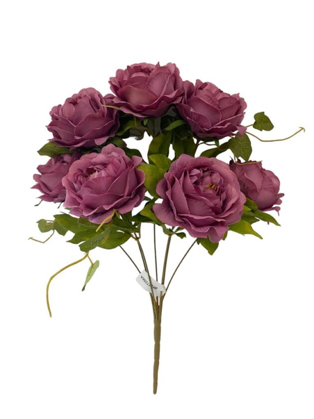 7-head peony bunch – 50 cm purple