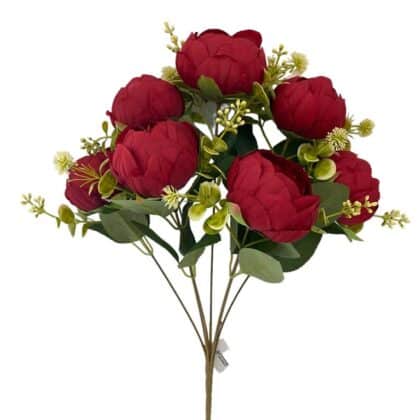 Peony bunch – 45 cm red