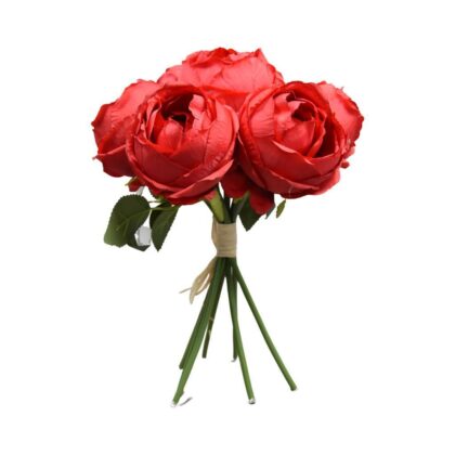 7-head peony bunch – 30 cm red