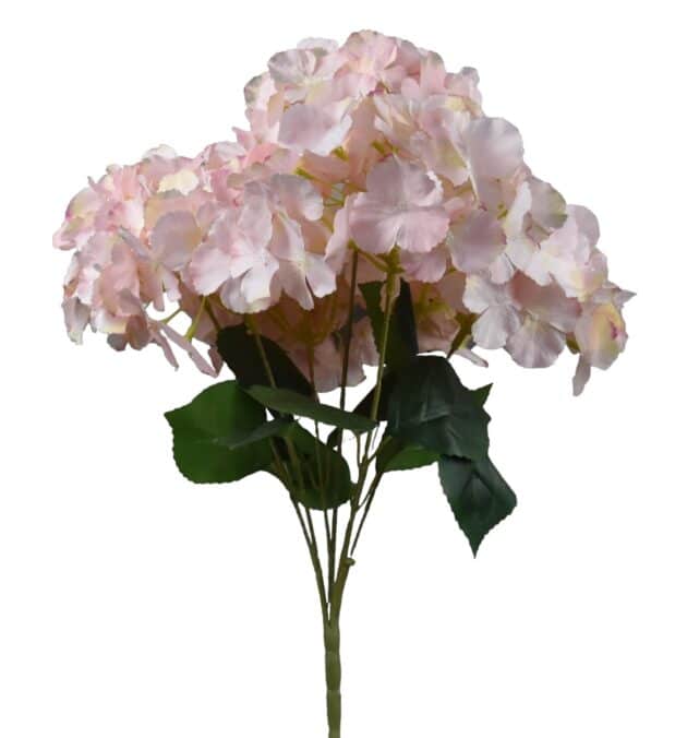 7-head hydrangea bunch – 50 cm light pink