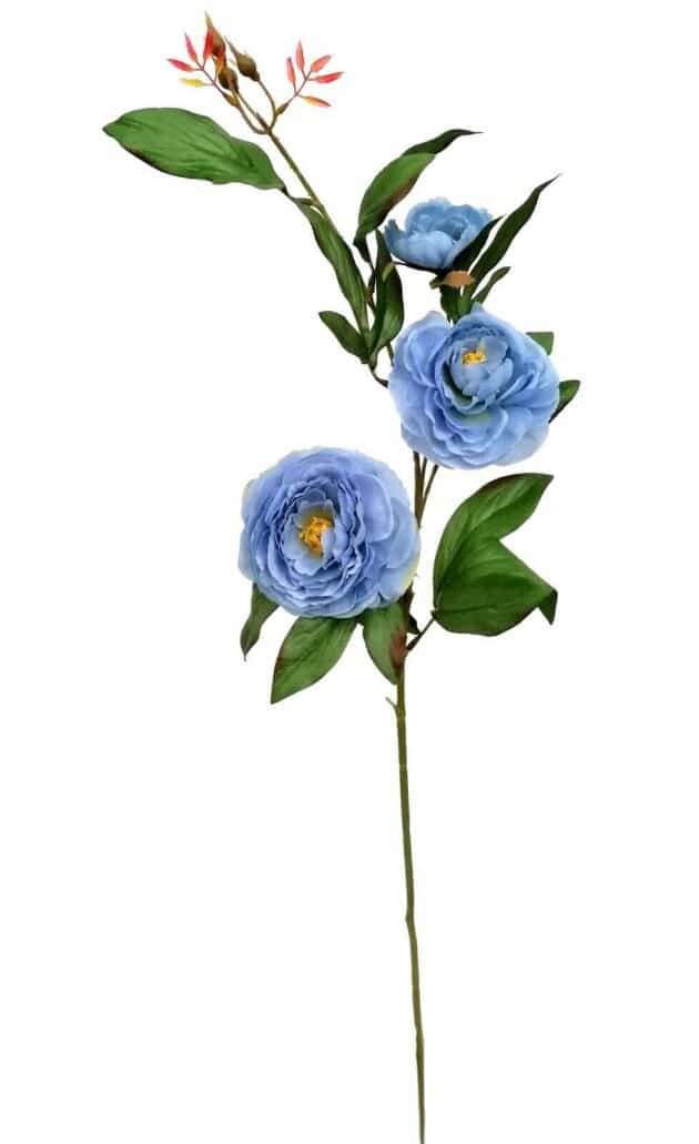 3-head rose spray – 95 cm blue