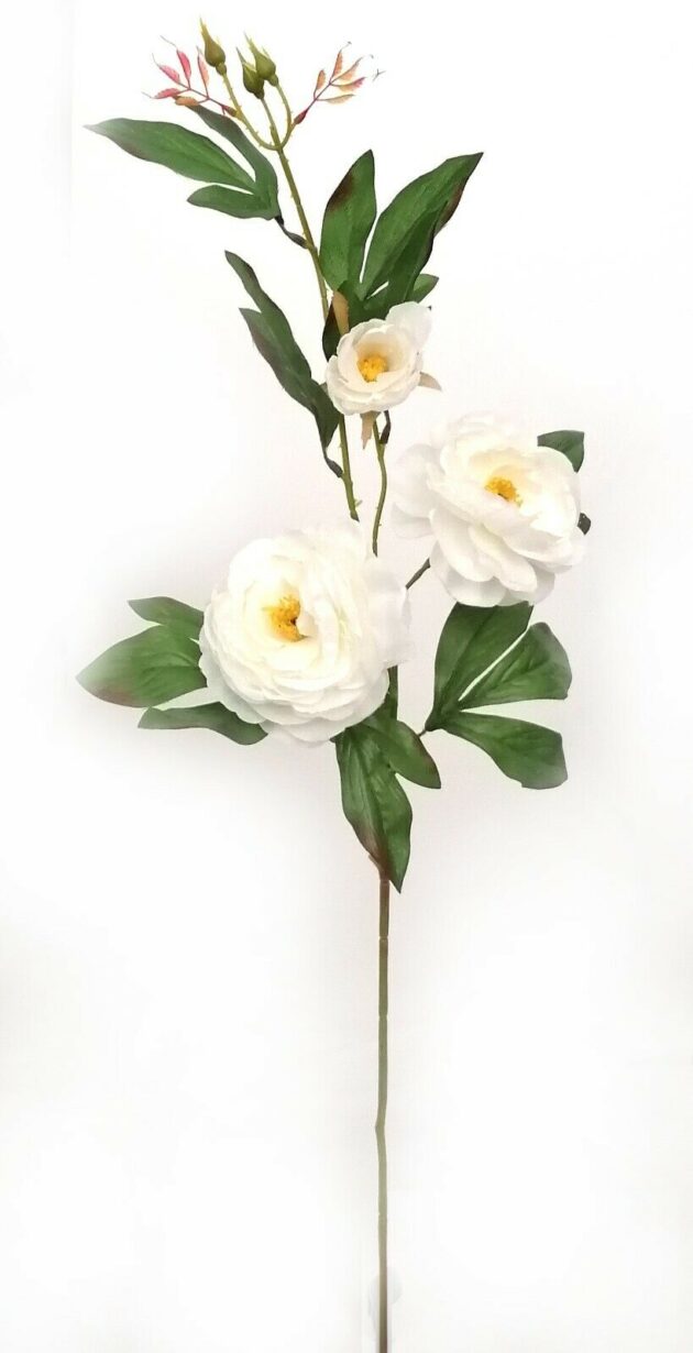 3-head rose spray – 95 cm ivory colour