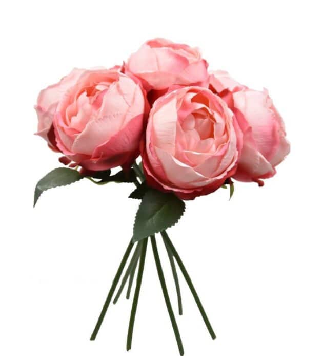 7-head peony bunch – 30 cm baby pink