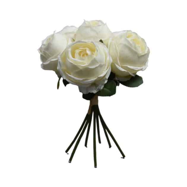 7-head peony bunch – 30 cm ivory