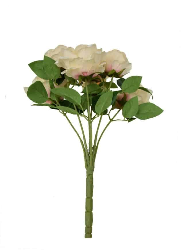 7-head queen rose – 55 cm baby light champagne