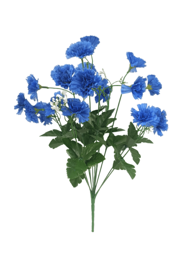 Zip carnation – 47 cm in blue