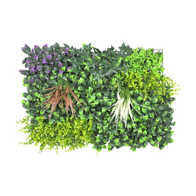 Artificial greenery wall mat with lifelike leaves – 40x60 cm