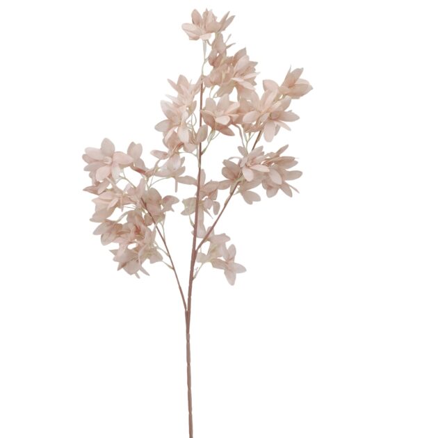 Single Fragrant Snow Artificial Rose - 100 cm