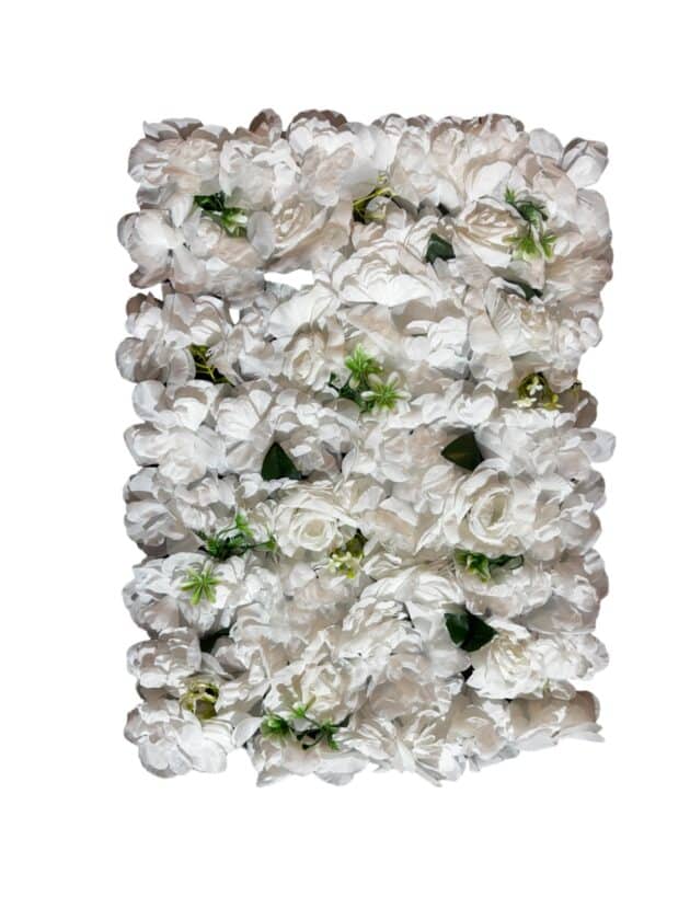 White rose wall panel, artificial flowers London