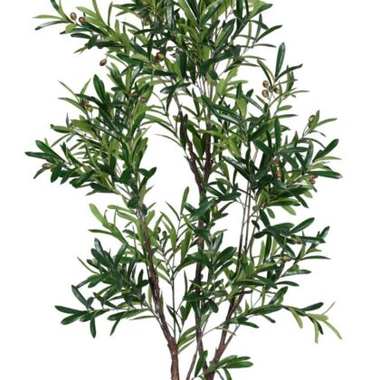 Elegant Olive Fruit Tree, Lifelike artificial olive plant, Faux olive tree with green fruit, Faux olive tree with black fruit, Large artificial olive tree