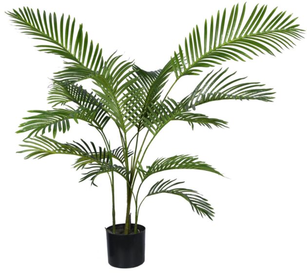 Luxe Areca Palm Tree, Lifelike artificial palm, Faux Areca palm in home decor, Tropical faux palm tree, Large artificial Areca palm