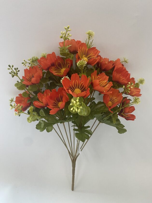 Artificial Silk Daisy Bunch with Mixed Flowers, 40 cm, Wedding and Home Decor