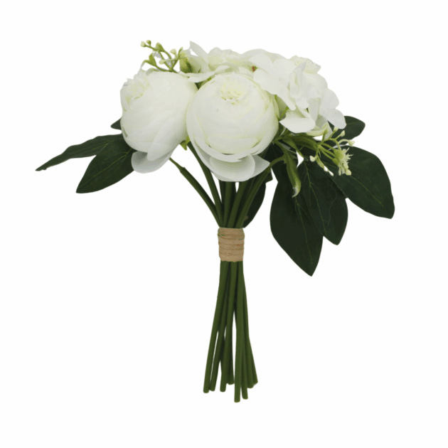 Artificial Rose Bouquet, 7 Pieces, Silk Fabric Flowers - Image 5