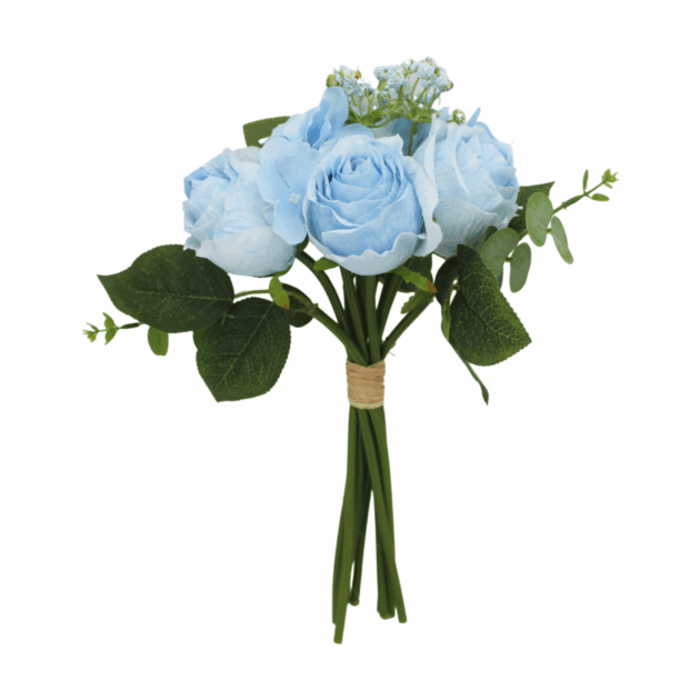 rtificial Rose Bouquet, 7 Heads with Rice Seeds, Indoor Decor, Large, Available - Image 3