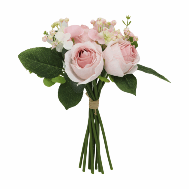 rtificial Rose Bouquet, 7 Heads with Rice Seeds, Indoor Decor, Large, Available - Image 4